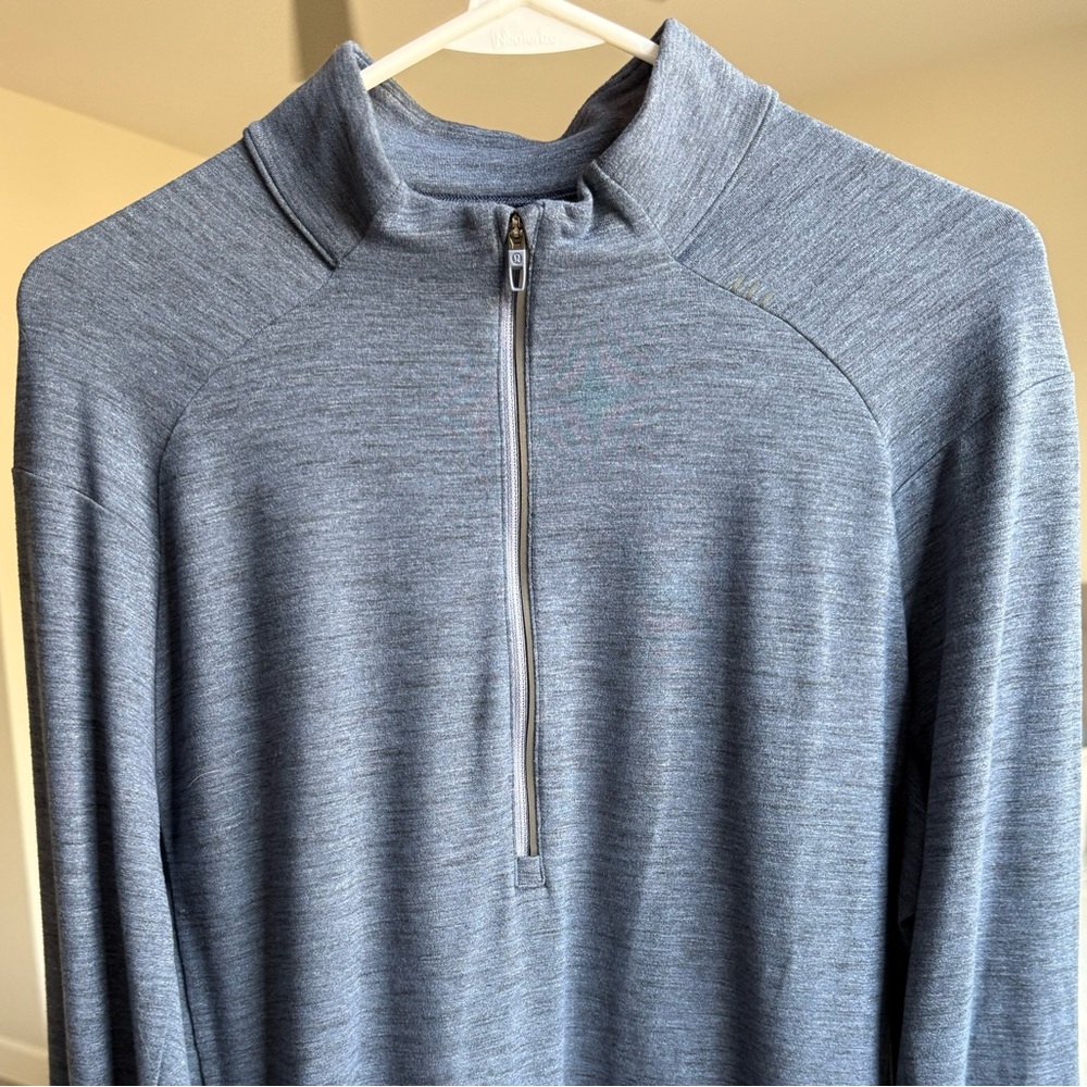 Lululemon Surge Warm 1/2 Zip - Blue - Size L